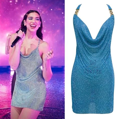 Dua Lipa diamond dress